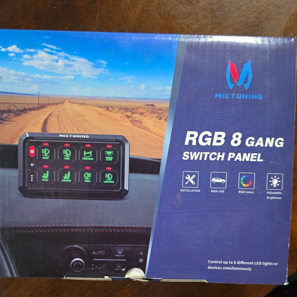MICTUNING P8 Ultra RGB 8-Gang Switch Panel
